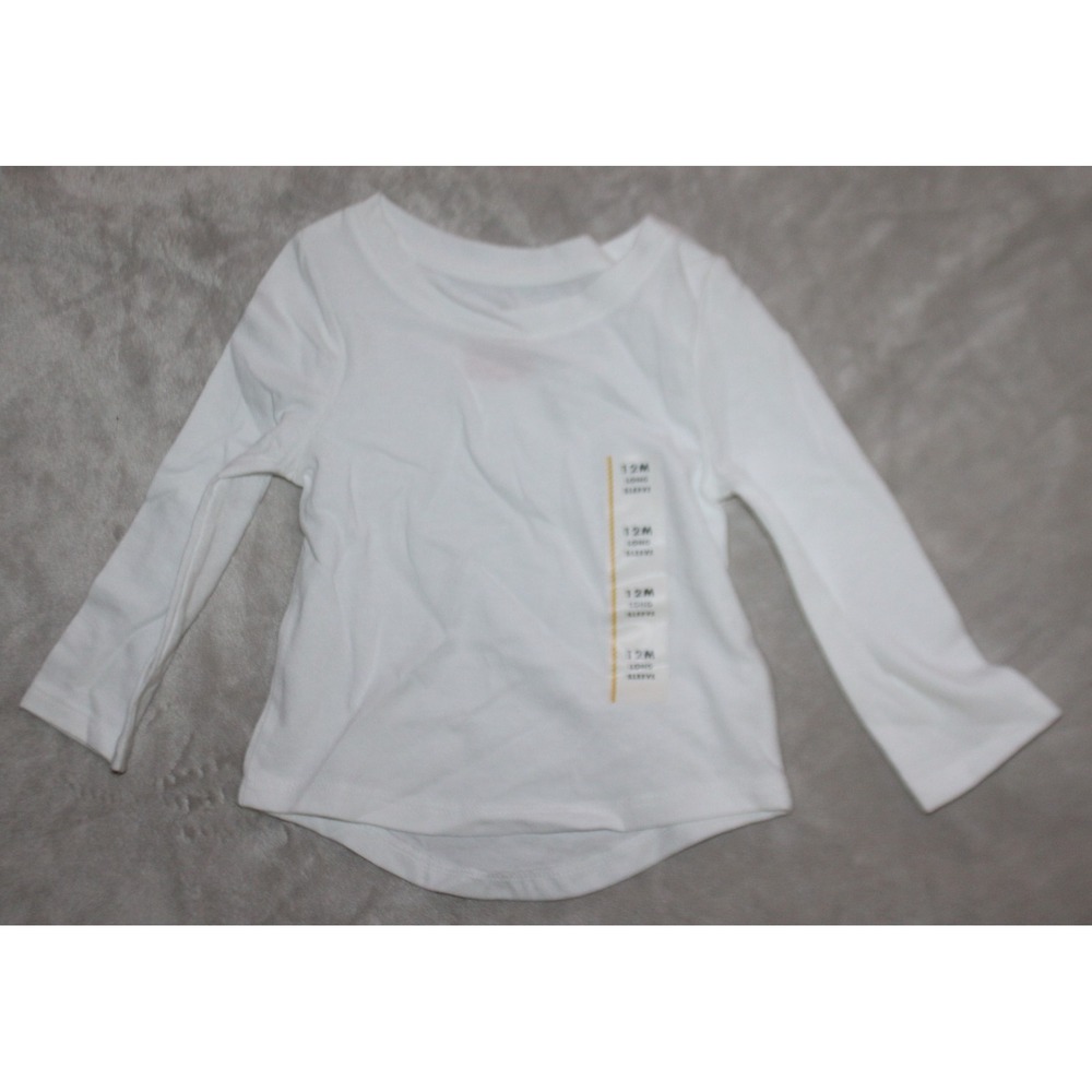Cat &Jack (Girl) Long Sleeve White Shirt (12 Months)